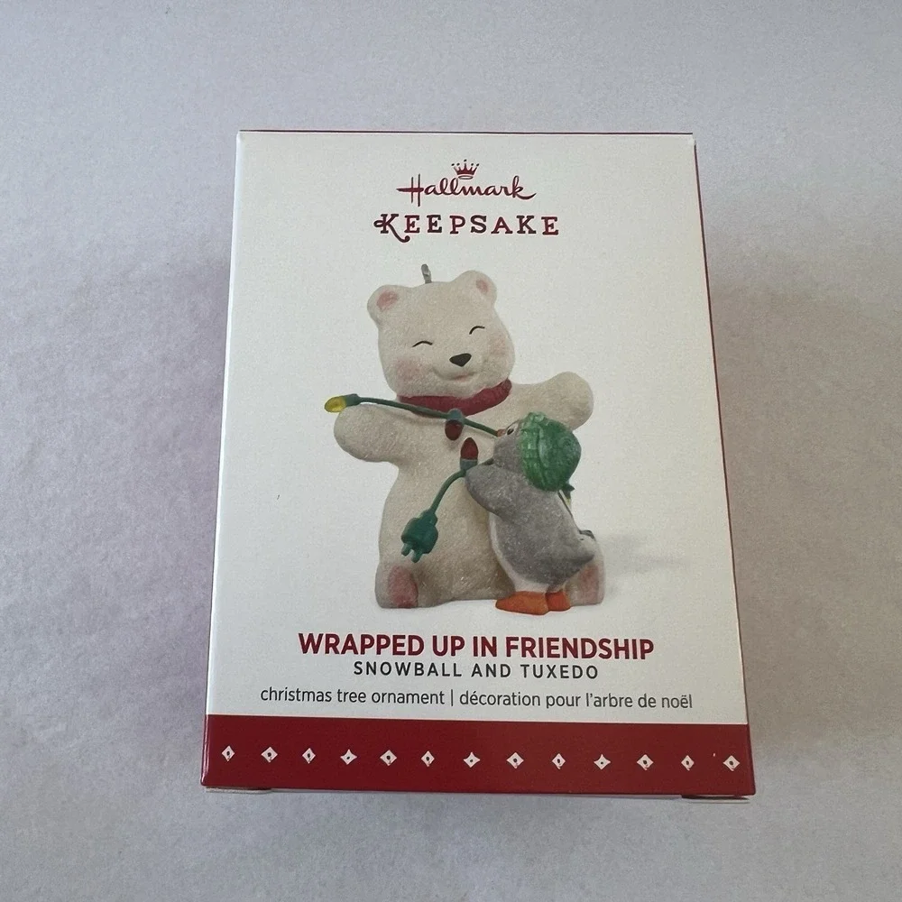 Hallmark 2015 Snowball and Tuxedo #15 Wrapped Up In Friendship Keepsake Ornament